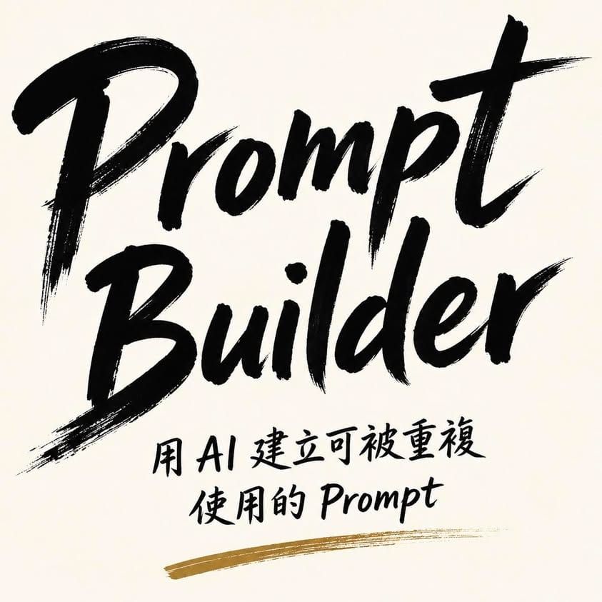 每個人都應該要有一個自己的 Prompt Builder